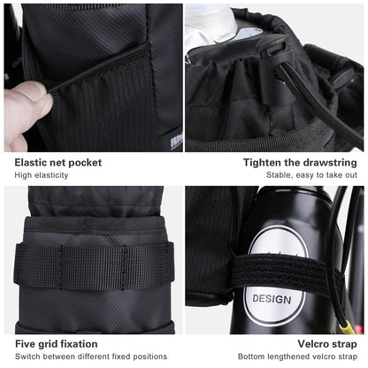 Rhinowalk Handlebar Bag Cycling Water Bottle Carrier Pouch MTB Bike Kettle Bag Riding Handlebar Bag Bicycle Accessories