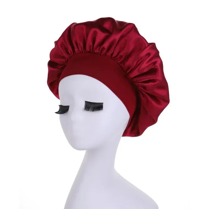 Hundreds of High Elasticity Hair Care Cap Moon Hat Wrapped Headscarf Beauty Cap Shower Cap Female Nursing Satin Sleeping Cap