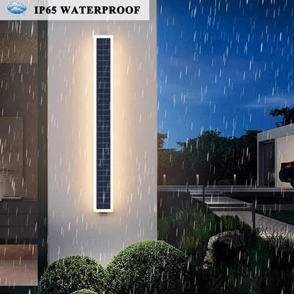 Solar Lights for Outside, Battery Operated Wall Lamps 10W Waterproof Lighting Modern 60cm Long Solar Wall Lights for Porch Patio