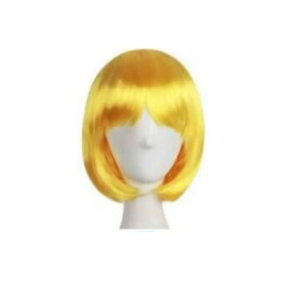 Lady Wig Women's Short Straight Bangs Full Hair Wigs Cosplay Party Hair Bob Wig Multiple Color Synthetic Hair