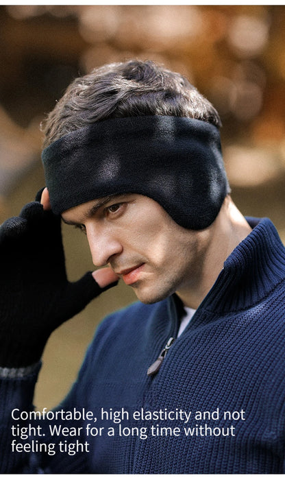 GTUBIKE Winter Unisex Thicken Warm Fur Earmuffs for Men Women Velvet Plush Ear Muffs Protector Outdoor Cycling Skiing, Black