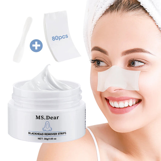 Nose Blackhead Remover Cream Pore Strip Tearing Mask Peeling Acne Cleaner Nasal Patch Black Dots Deep Deaning Skin Care Makeup