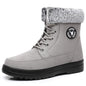 Winter New Women's Thick Plush Cotton Boots and Mid Top Warm Snow Boots Are Fashionable  Trendy  and Upgraded for Warmth