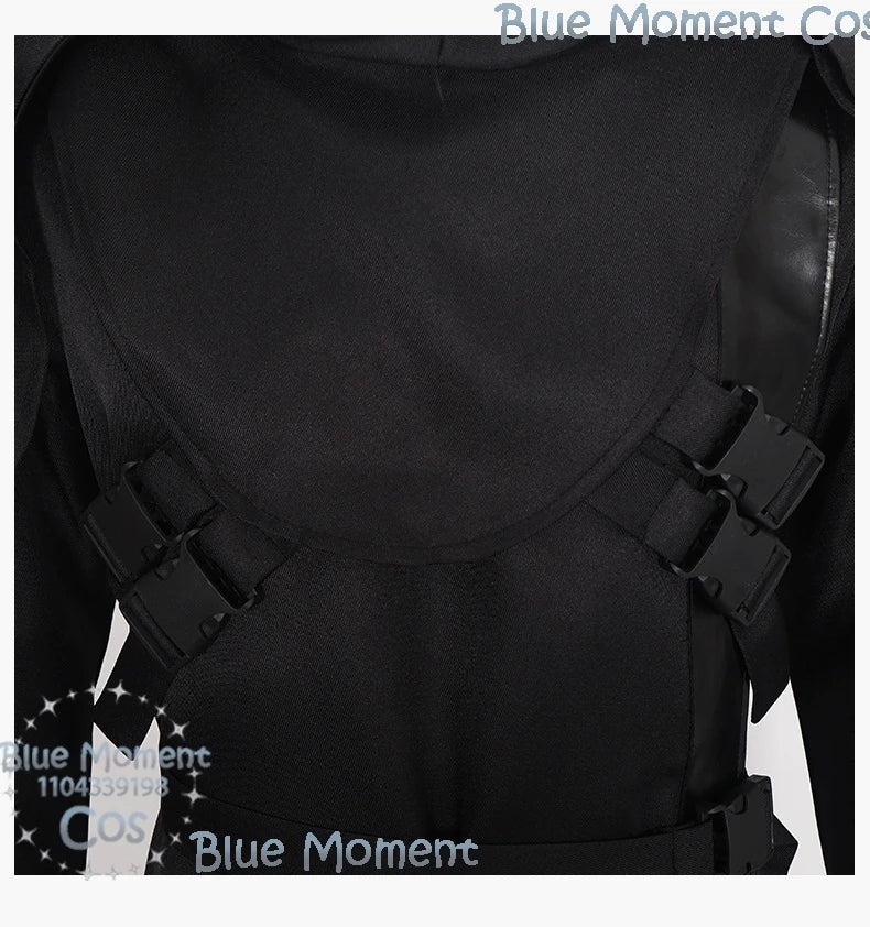 The Ghost Face Game Dead by Daylight Cosplay Disfraz mujer Black Costume Gothic Man Suit Full Set Halloween Carnival Customized