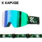 KAPVOE Ski goggles Anti-fog Skiing goggles Photochromic Outdoor Sports Magnetic Glasses Winter Snowboard Snowmobile Equipment