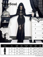 Halloween Gothic Grunge Punk Women Dress Long Sleeve Lace Slim Black Dresses 2025 New Y2K Harajuku Lolita Fairy Core Party Dress
