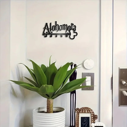 Key Holder Wall Stylish Metal Key Holder Wall: Mounted Adhesive Hanger and Organizer for All Your Essentials Wall Hooks