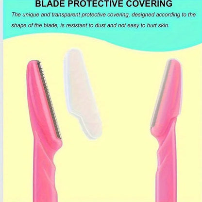 3/5/6/10/12 Piece Multi-Purpose Eyebrow Shaver Set - Gentle Facial Hair Trimmer Easy Grooming and Shaping Kit - Smooth Skin