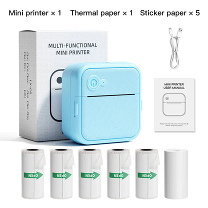 DOLEWA D8 Portable Mini Printers Wireless Bluetooth Inkless Sticker Maker Printer Tag Price Machine for Office School Kitchen