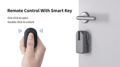 RAYKUBE A1 Pro Tuya BEL Smart Door Lock Set with Fobs/ Keypad/ Smart Key Tuya Remote Unlock Work with Alexa Google Assistant