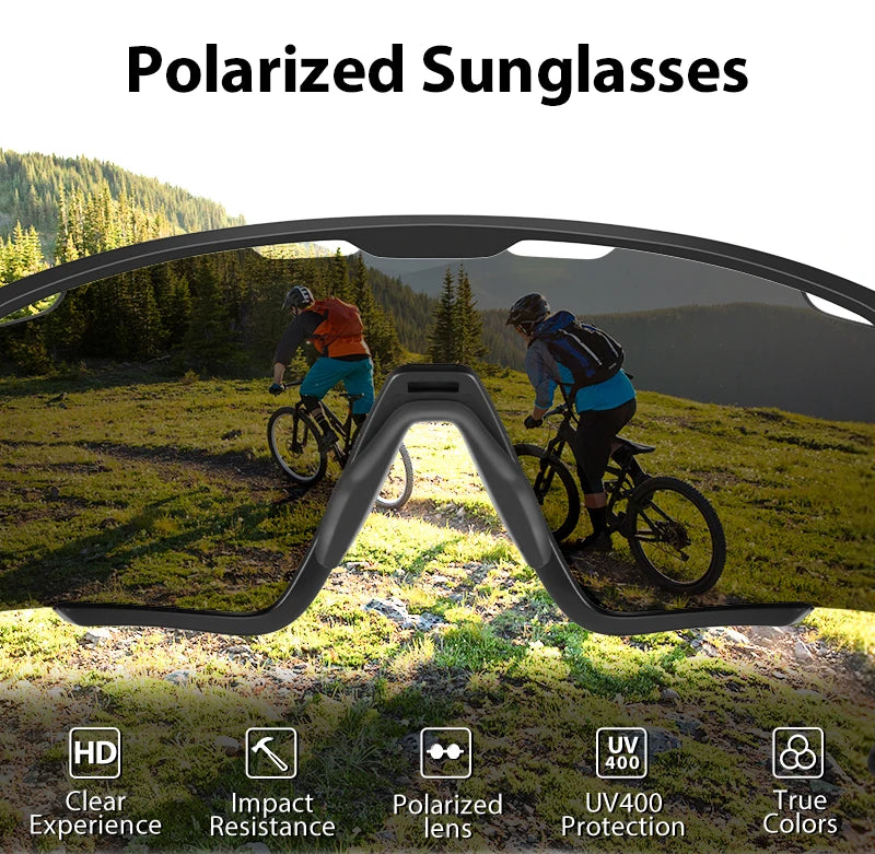 KAPVOEPolarized Cycling Glasses TR90 Frame Men Women Sports Running Eyewear MTB Bicycle Sunglasses Road Bike Glasses