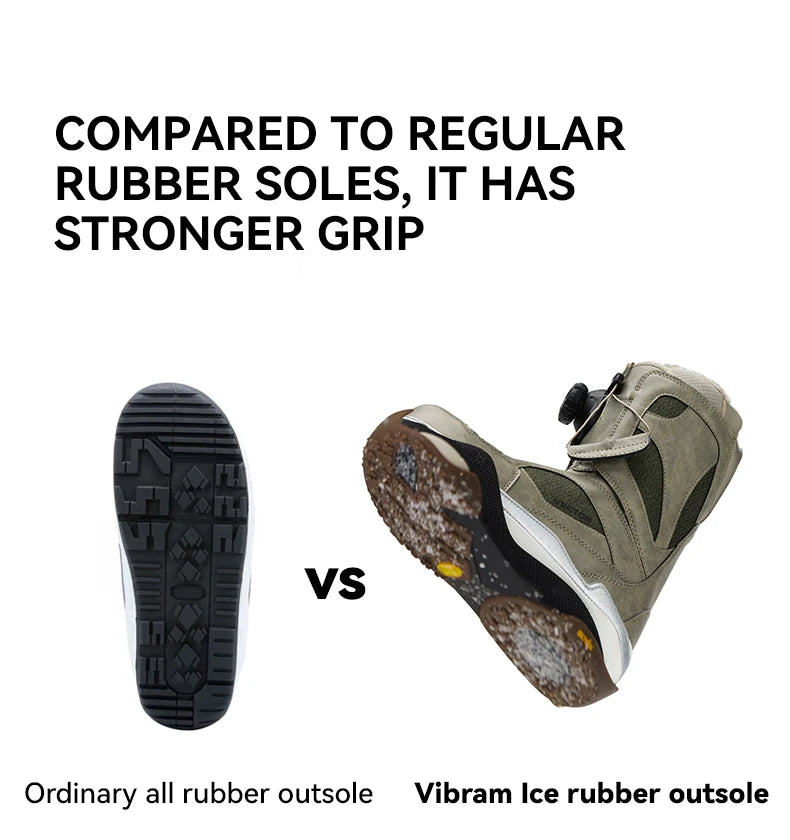 VECTOR Professional Women Man Ski Shoes Warm Waterproof Snowboard Boots Non-slip Leather Breathable Snow Ski Boots Ski Equipment