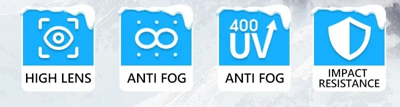 Kapvoe Photochromic Ski Goggles Magnetic Anti-Fog Lenses UV400 Protection Men Women Ski Goggles Winter Sports Eyewear