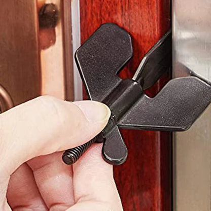 Portable Door Lock - Travel Hotel Lock, Privacy Door Lock for Any Doors, Anti-Theft Door Stopper for Home Security
