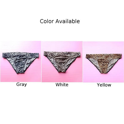 Men's Panties Leopard Printed Bikini G-String Low Waist Briefs Soft Pouch Temptation Lingerie Underwear Seamless Underpants