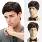Short Natural Curly Hair For Male Young Men Heat Resistant Fiber Synthetic Wigs LM