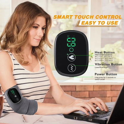 Electric Heating Shoulder Brace LED Display Vibration Shoulder Massage Support Belt Strap For Joint Brace Care Muscle Relaxation