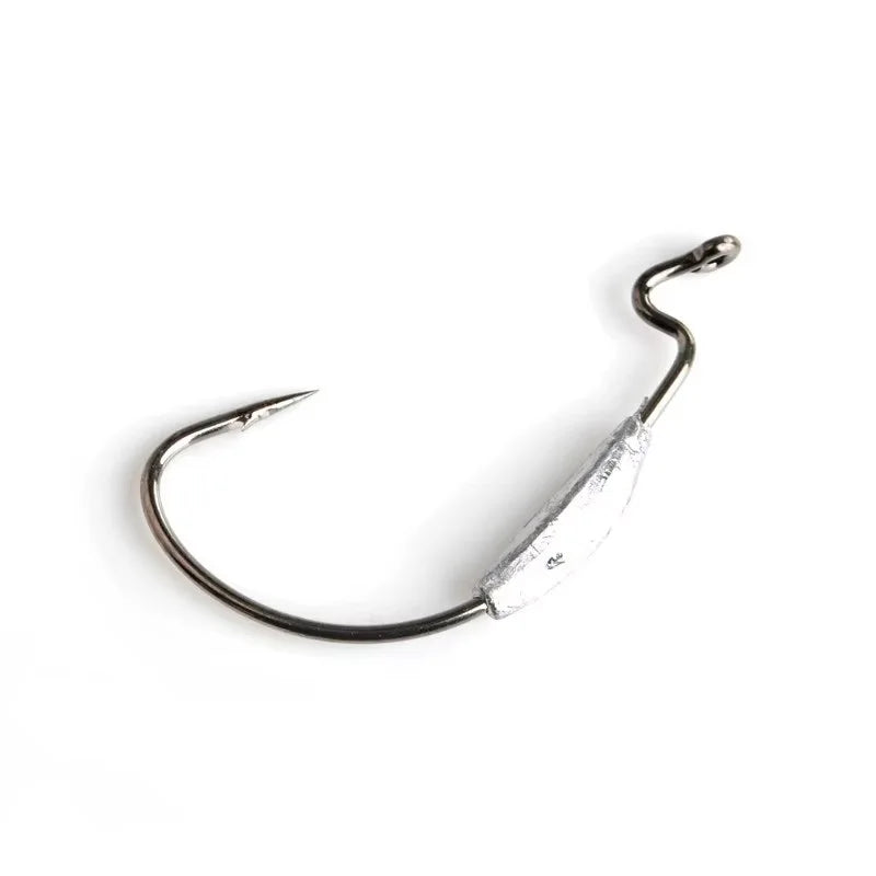 NGB 5PCS High Carbon Steel Offset Fishing Hook Lure 1/0# 2/0# 3/0# 4/0# 1# 2# Texas Jig Head Crank Hook Worm Soft Bait Hooks