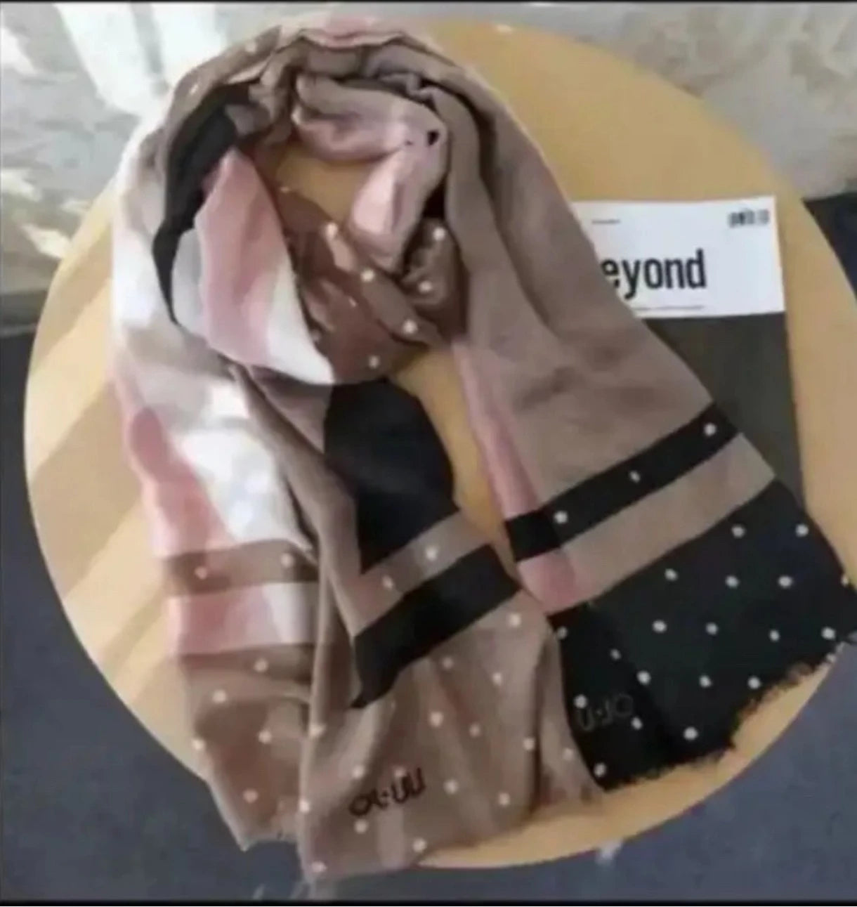Foreign trade original single Italian autumn and winter new fashion brand printed light luxury shawl scarf