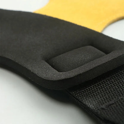 Wrist Straps for Weightlifting Double Layers Cow Leather Gloves Women Men Deadlift Maximum Grip Support Bench Press Pull-up F18