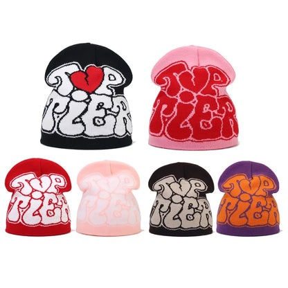Bocca Beanie Y2K Knitting Hat For Men Women Warm Winter Autumn Letter Cartoon Streetwear Knitting Cap Hip Hop Gorras New Fashion