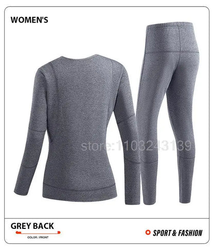 Winter Heated Thermal Underwear Men Heating Jacket Skiwear Heated Jacket Fleece Warm Top Pants USB Electric Heating Clothing