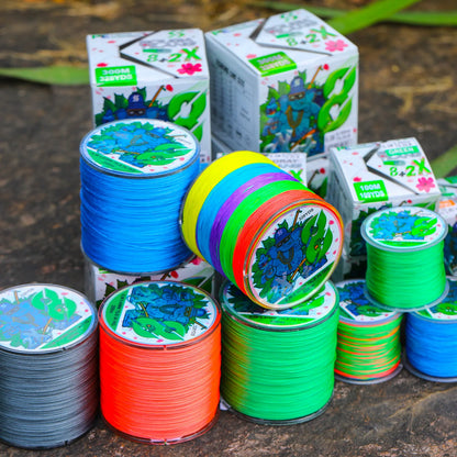 Sougayilang X8 300m Fishing Line 8 Strands Braided Fishing Line Abrasion Resistant Multifilament Carp Fishing Line 16-75LB