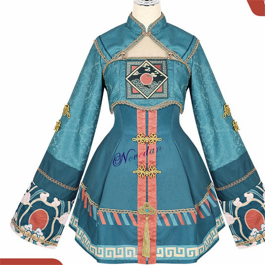 Vampire Easter Zombie Costume Cosplay Women Lolita Dress Hat Wig Anime Maid Chinese Carnival Party Gothic Clothes Skirt Outfit