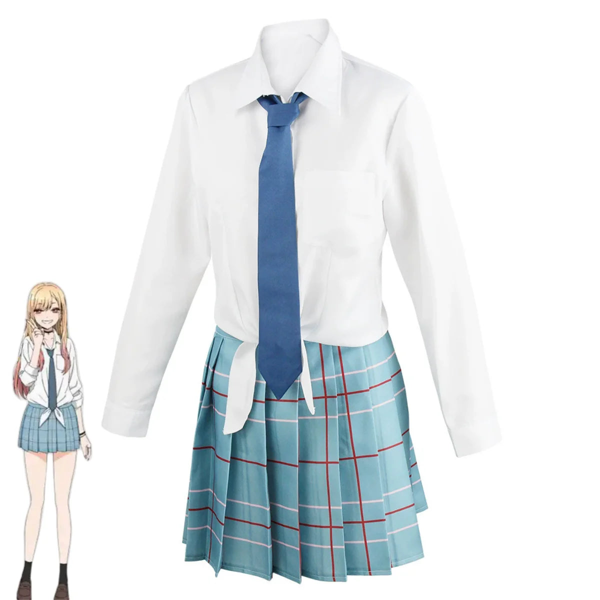 Anime My Dress-Up Darling Kitagawa Marin Inui Sajuna Gojo Wakana Cosplay Costume School Uniform Dress Wig Man Woman Sexy Suit