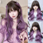 Synthetic Short Lolita Cosplay Christmas Halloween Bob Brown Blonde LM Wig With Long Curly Ponytail Natural Fake Hair for Women