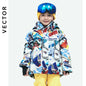 VECTOR Ski Professional Children's Ski Jacket Warm Waterproof Boys Girls Outdoor Skiing Snowboarding Winter Ski Kids