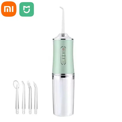 Xiaomi Portable Electric Dental Water Flosser Oral Irrigator Dental Bed Sprinkler Jet Toothpick 4 Nozzle Mouth Washing Machine