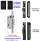 Tuya APP Smart Life APP Control Voice Intercom Smart Lock 3D Face Recognition Fingerprint Password Smart  Door Lock With Camera