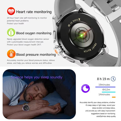New For Xiaomi S4 Ultra Outdoor Sport Men HD AMOLED Display GPS Track Altimeter Heart Rate Bluetooth Call Waterproof Smart Watch