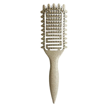 3 in 1 Curl Define Styling Brush Hollow Out Detangling Hair Brush Tangled Hair Comb