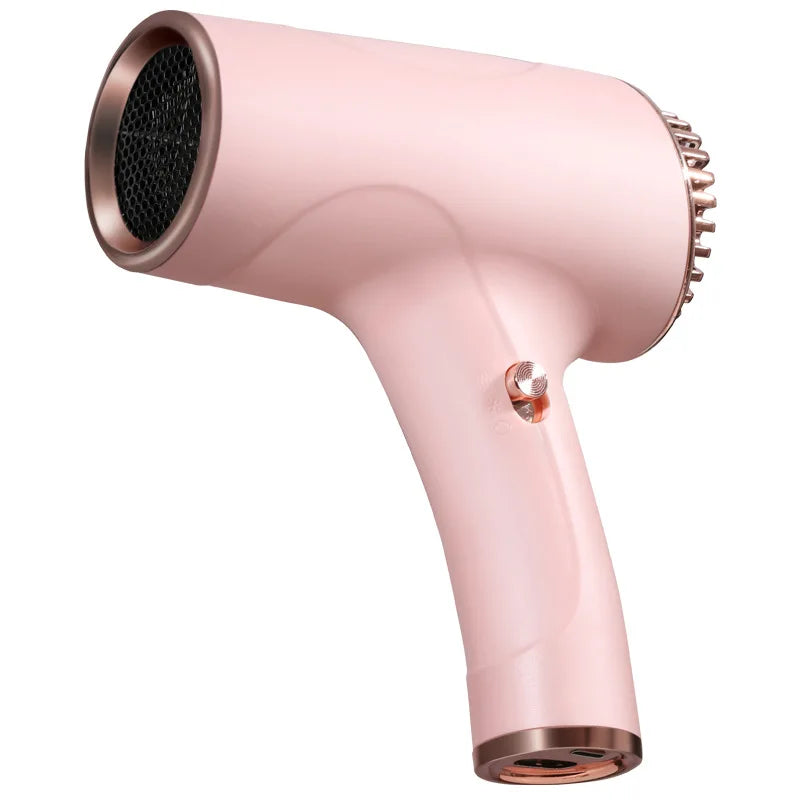 Wireless Portable Hair Dryer Professional Blow Dryer With Overheat Protection Mini Hair Dryer High power negative ion hair dryer