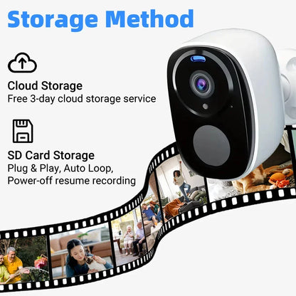 5MP 4G Solar Security Camera 2.4G WiFi Wireless Outdoor Color Night Vision Battery Powered Support PIR Waterproof Two-Way Audio