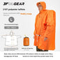 3F UL GEAR Sleeve Raincoat Lightweight Windproof and Waterproof PU5000mm 3D Silicon Coating Fabric About 180g Nylon Polyester