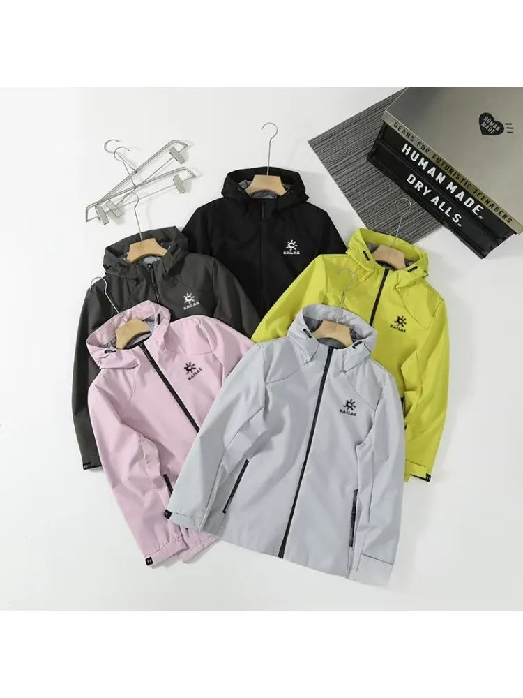 Kailas25 new outdoor function three-proof couple hooded zipper soft shell men's and women's jackets