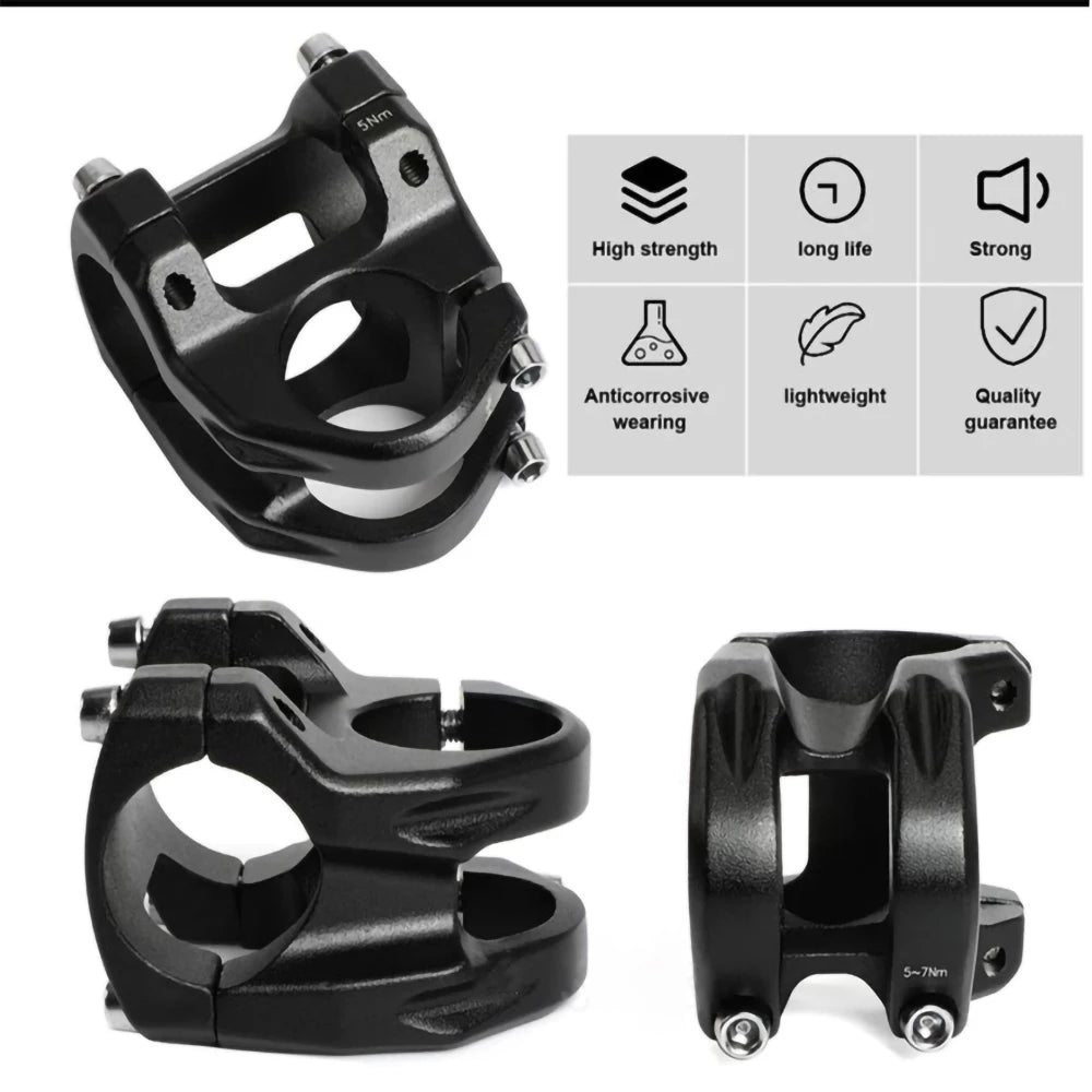UNO MTB 0 Degree Mountain Bike Stem 31.8x35/45mm Aluminium Alloy Ultralight Hollow Design Bicycle Accessories