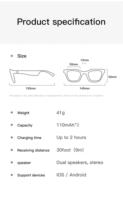 2025 E13PRO New Smart Glasses AI Translation Glasses Bluetooth Audio Glasses Bluetooth Earphones 15 Day Standby