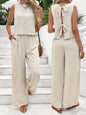 2025 Summer New Women's Fashion Sleeveless Tank Top Casual Pants Set
