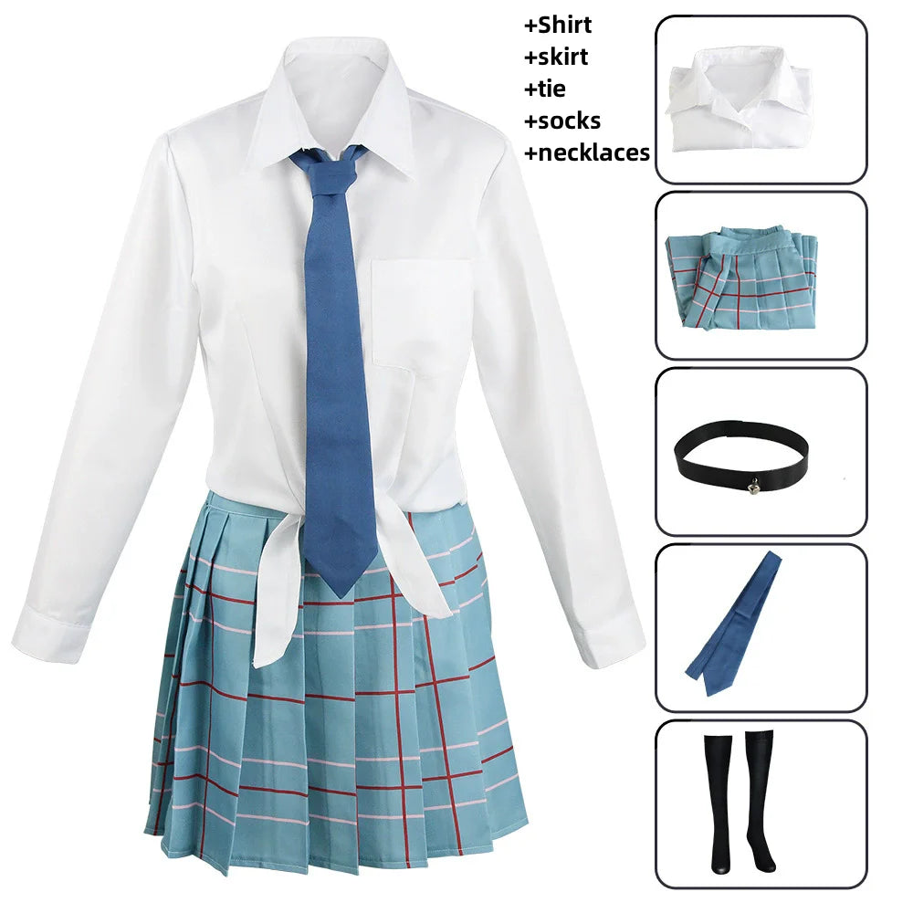 Anime My Dress-Up Darling Kitagawa Marin Inui Sajuna Gojo Wakana Cosplay Costume School Uniform Dress Wig Man Woman Sexy Suit