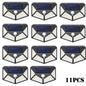 1-12 Pack Solar Lights Outdoor 100 LED Wall Lamp Motion Sensor Lights Waterproof Solar Street Light for Garden Porch Yard Garage
