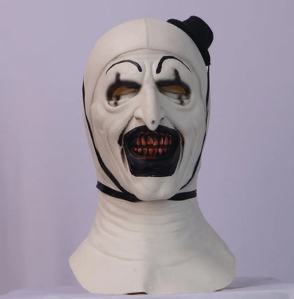 Men Women Art The Clown Cosplay Movie Terrifier 2 Art The Clown Cosplay Costume Jumpsuit Mask Halloween Adult Kids Costumes Mask