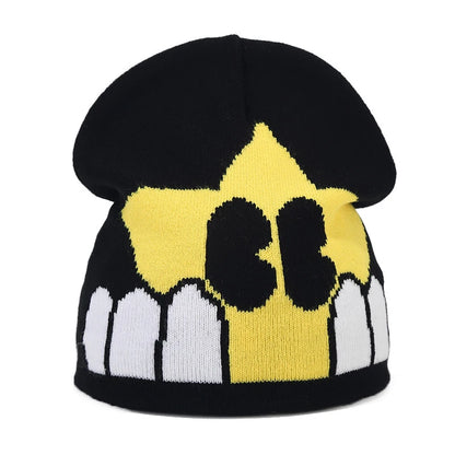 Bocca Beanie Y2K Knitting Hat For Men Women Warm Winter Autumn Letter Cartoon Streetwear Knitting Cap Hip Hop Gorras New Fashion