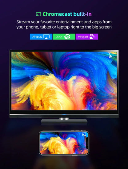 Q10 Android14 8K HDR10+ Smart TV Box Allwinner H313 128G Dual Wifi BT5.0 Set Top Box Media Player with Google Voice AssistantStreaming & Home Media PlayersGoWisse.com