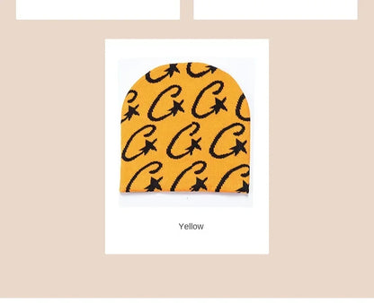 Couple Knitted Caps Hip-hop Trendy Beanie Hat 2024 Letter Jacquard Women Male Winter Hot Girl Warm Knitted Hat Balaclava Beanies