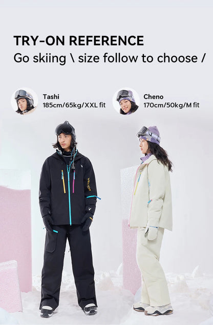 VECTOR  Woman Man Winter Ski Pants Outdoor High Quality Windproof Waterproof Warm Snow Trousers Winter Ski Snowboarding Pants