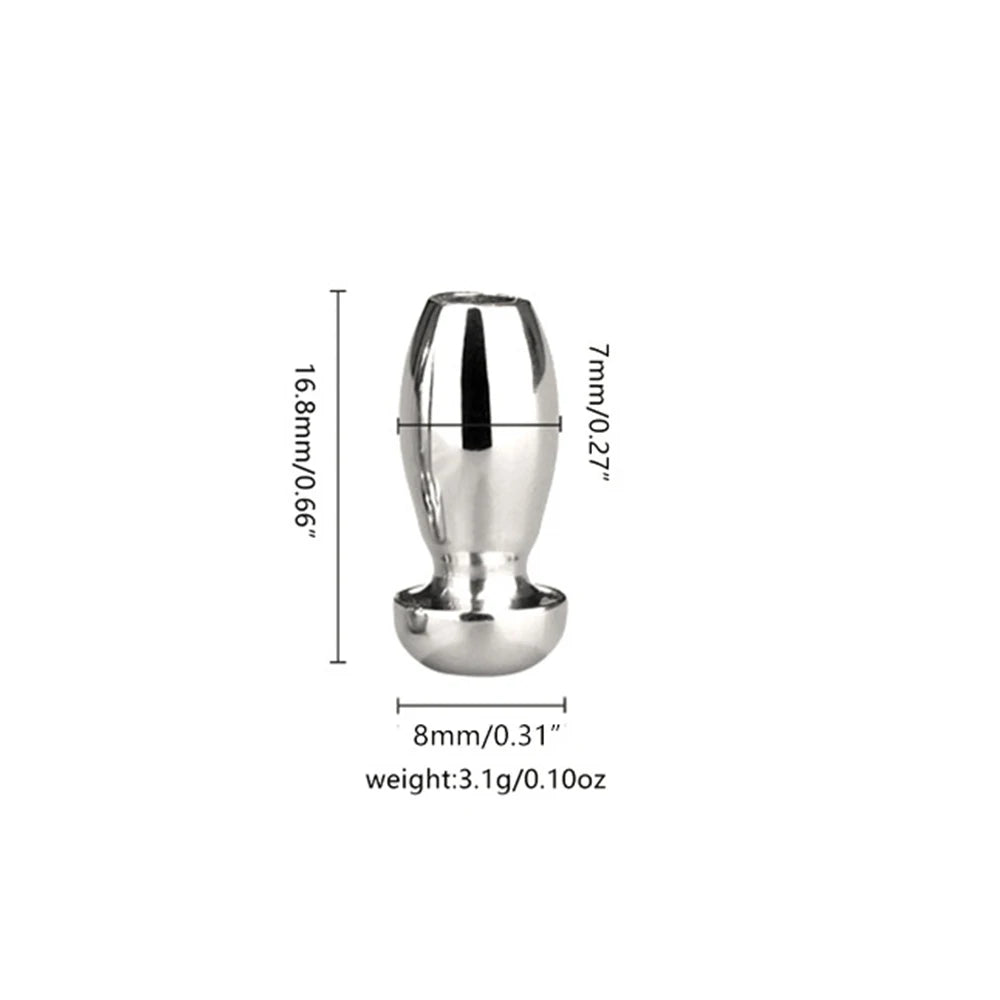 Spindle Smooth Stainless Steel Penis Penis Plug Dilator Cum Thru Cather Urethral Plug Dilator Sounds Cathe Hollow Tube